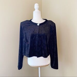 The Avenue Vintage NWT Velvet Black Jacket - 18